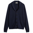 John Smedley Men's Rockford Cashmere Shawl Collar Cardigan in Midnight