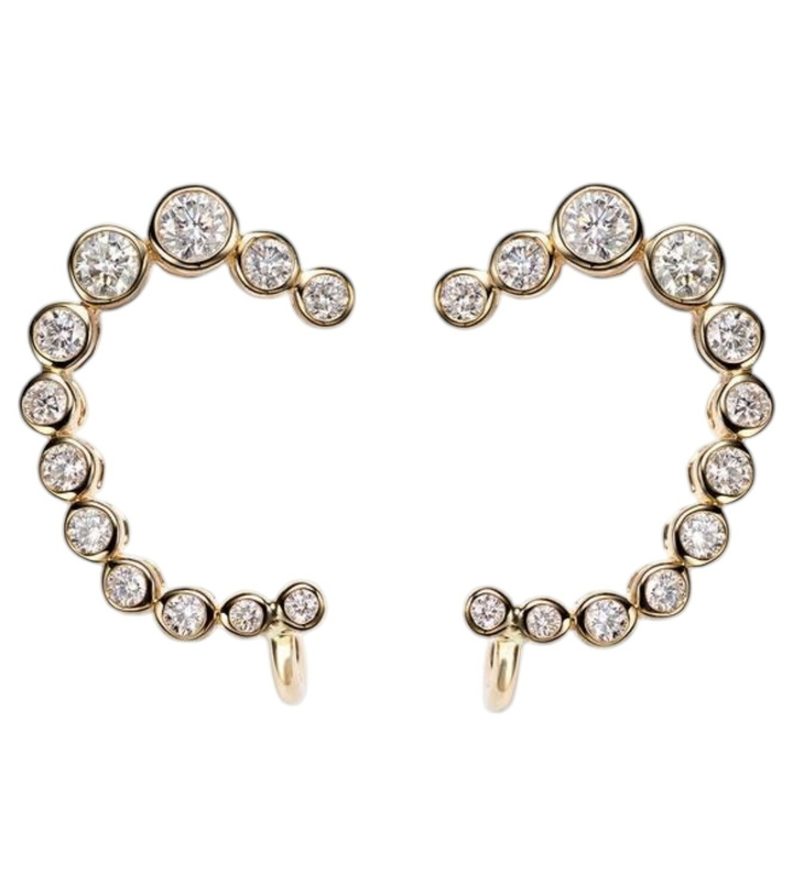Photo: Ondyn Polaris 14kt gold earrings with diamonds