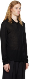 Filippa K Black Jersey Polo