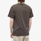 Butter Goods Men's Equpmnent Pigment Dye T-Shirt in Washed Black