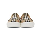 Burberry Beige Thompson Slip-On Sneakers