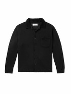 Les Tien - Camp-Collar Cotton-Fleece Overshirt - Black