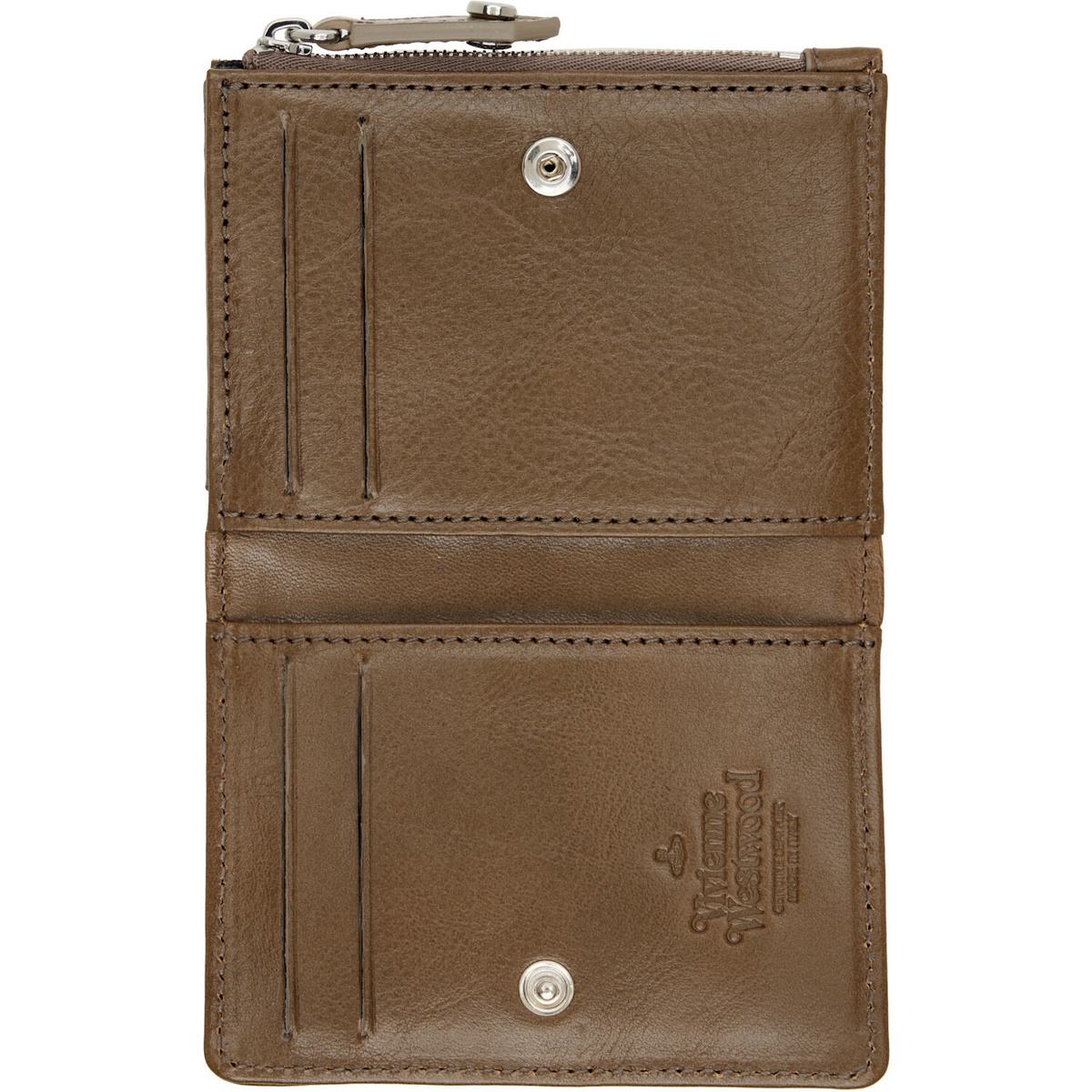 Vivienne Westwood Brown Slim Flap Card Holder