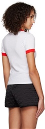 Anna Sui White Ringer T-Shirt