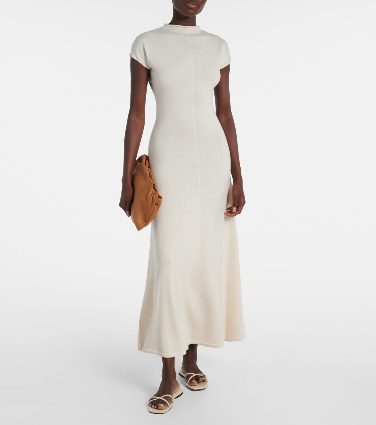 Tove Lenore knitted wool and silk midi dress
