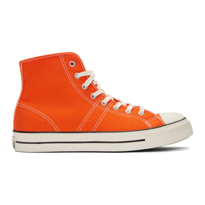 Photo: Converse Orange Lucky Star High Top Sneakers