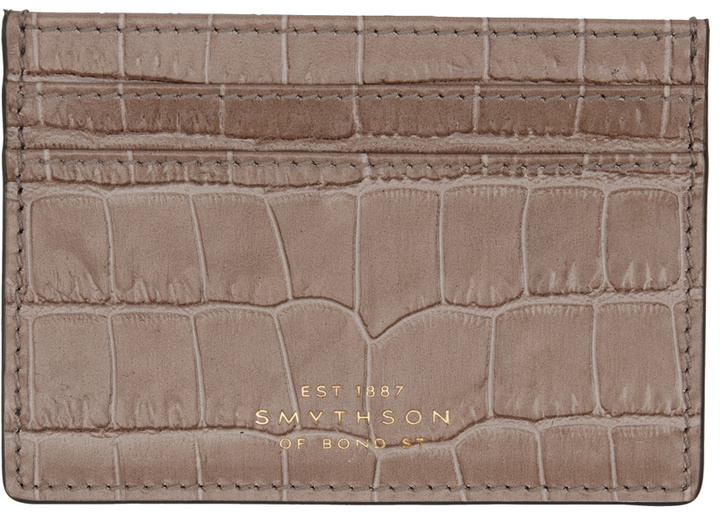 Photo: Smythson Taupe Mara Card Holder