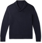 Anderson & Sheppard - Slim-Fit Shawl-Collar Cashmere Sweater - Blue