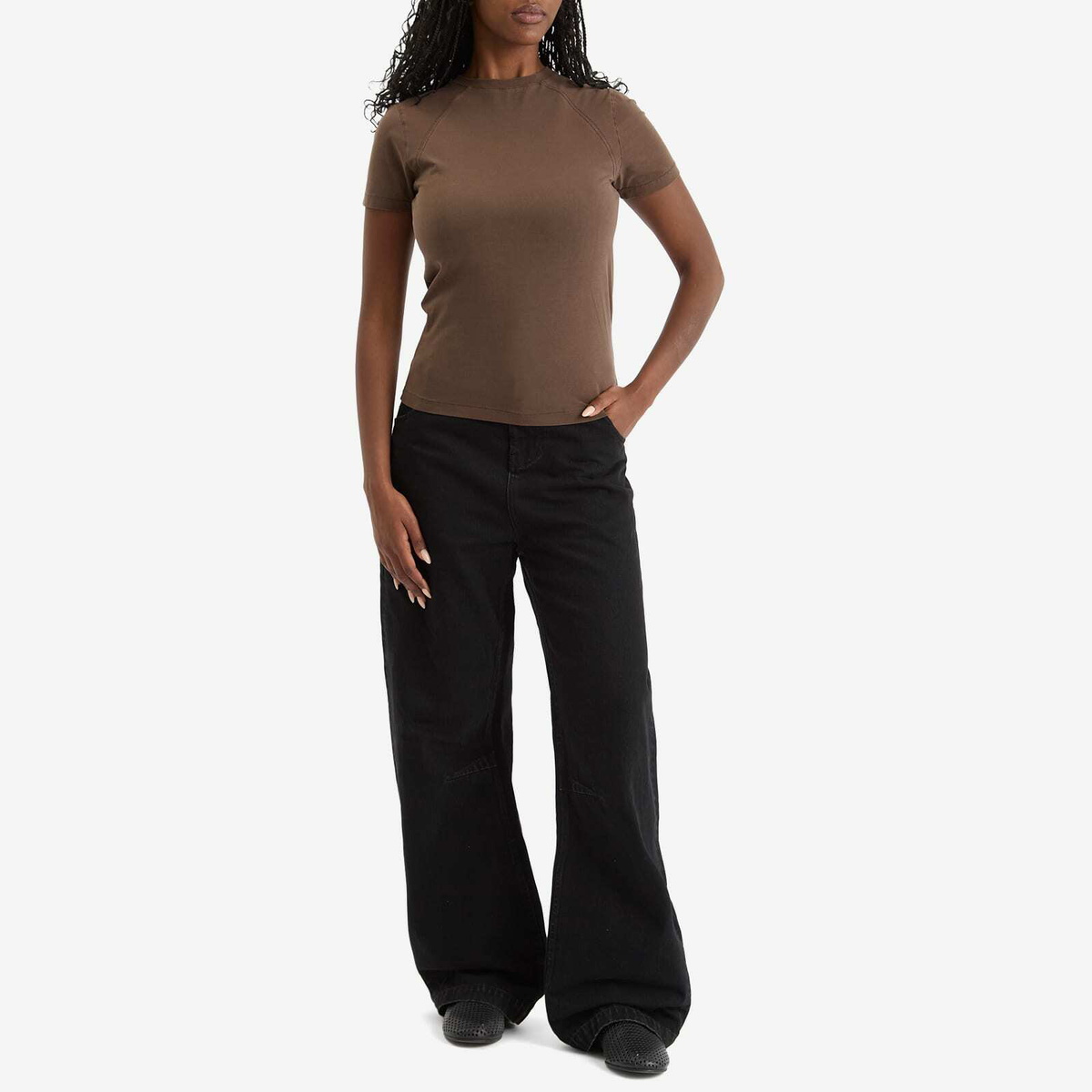 Entire Studios Women's Mini T-Shirt in Brunette