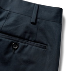 Canali - Navy Slim-Fit Cotton-Blend Suit Trousers - Blue