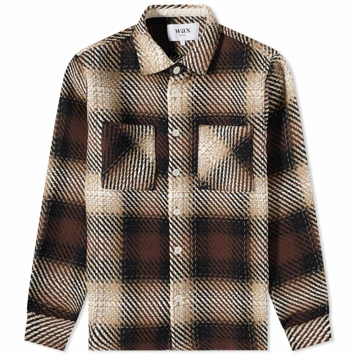 Photo: Wax London Men's Whiting Dusk Overshirt in Natural