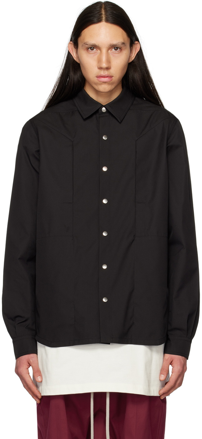 Rick Owens Black Fogpocket Shirt Rick Owens