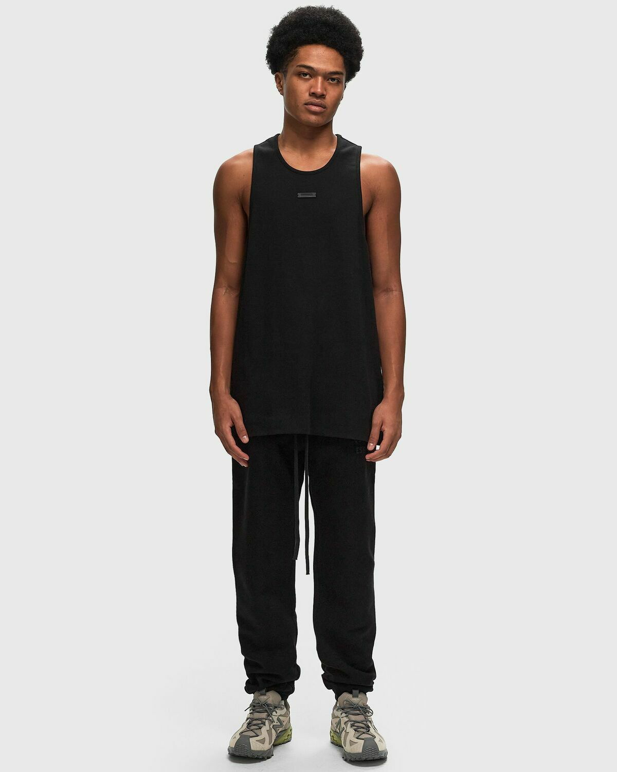 Fear Of God Essentials Ribbed Tank Black Tank Tops Fear Of