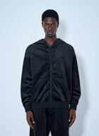 Y-3 Zip-Up Hoodie with Ribbed Trims
