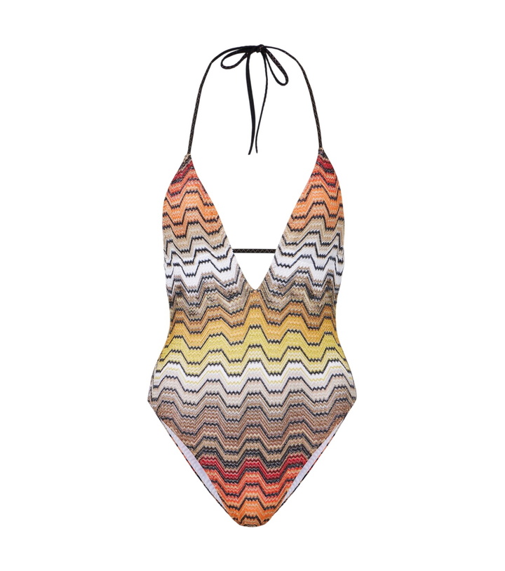 Photo: Missoni Halterneck lamé swimsuit