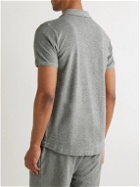 Oliver Spencer Loungewear - Cotton-Blend Terry Polo Shirt - Gray