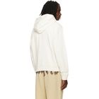 Palm Angels Off-White Neck Logo Hoodie