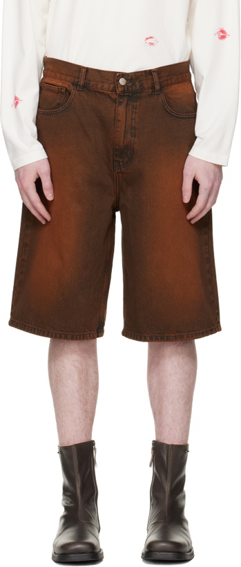 Photo: Carne Bollente Brown 'Summer Fantasies' Denim Shorts