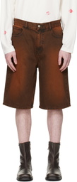 Carne Bollente Brown 'Summer Fantasies' Denim Shorts