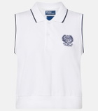 Polo Ralph Lauren x Wimbledon cotton-blend piqué top