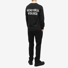 Wacko Maria Men's Long Sleeve Neck Face Anniversary T-Shirt in Black