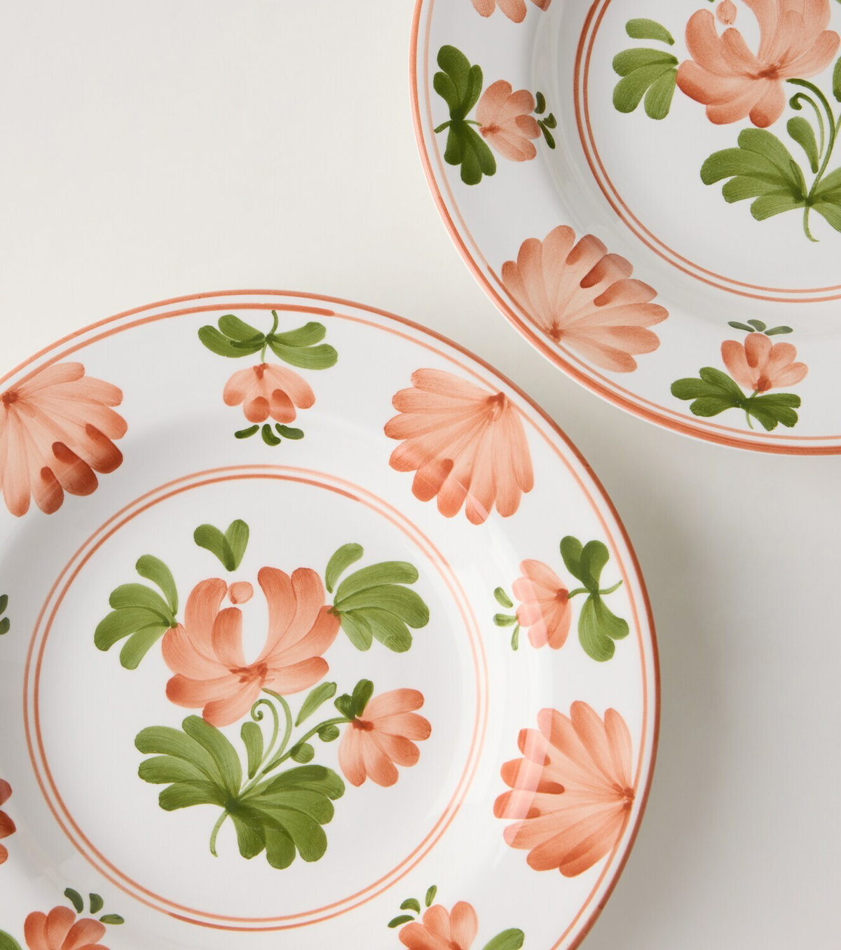 Cabana Blossom ceramic soup plate