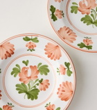 Cabana Blossom ceramic soup plate