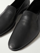 Manolo Blahnik - Mario Leather Loafers - Black