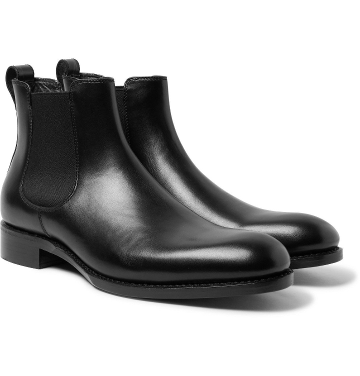 Photo: SALLE PRIVÉE - Walter Leather Chelsea Boots - Black