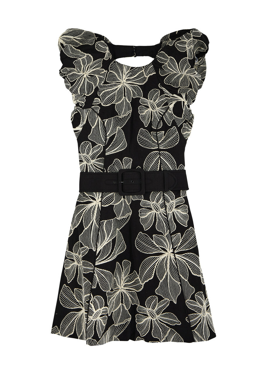 Rebecca Vallance Henrietta belted brocade gown Rebecca Vallance