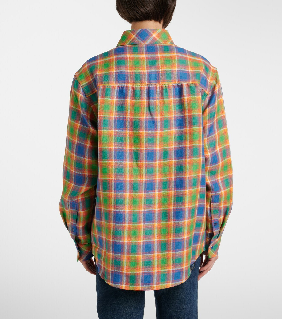 God's True Cashmere Brilliant linen shirt with lapis lazuli