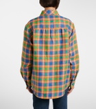 God's True Cashmere Brilliant linen shirt with lapis lazuli