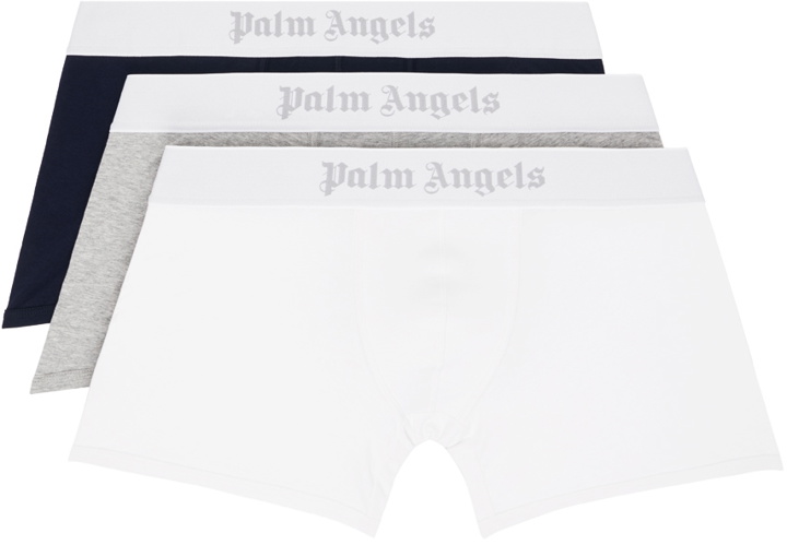 Photo: Palm Angels Three-Pack Multicolor Boxers