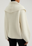 Toteme Double-breasted Wool-blend Cardigan Cream