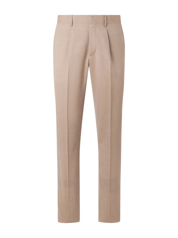 Photo: Lardini - Straight-Leg Virgin Wool Suit Trousers - Neutrals