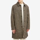 Wax London Men's Stan Tweed Coat in Brown