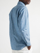 Peter Millar - Selvedge Cotton-Chambray Shirt - Blue