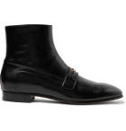 Gucci - Dracma Horsebit Leather Boots - Black