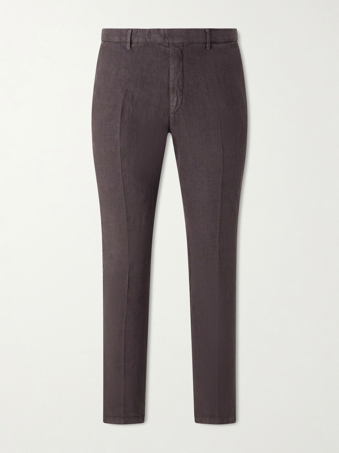 Boglioli - Straight-Leg Linen Suit Trousers - Brown