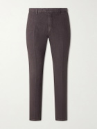 Boglioli - Straight-Leg Linen Suit Trousers - Brown