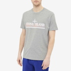 Stone Island Men's Tricromia Print T-Shirt in Melange Grey