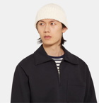 Beams Plus - Ribbed Linen and Cotton-Blend Beanie - Neutrals