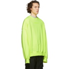 Juun.J Yellow Graphic Sweatshirt