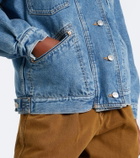 Isabel Marant Pimia fleece-trimmed denim jacket