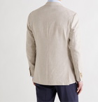 CANALI - Kei Slim-Fit Unstructured Linen and Wool-Blend Suit Jacket - Neutrals