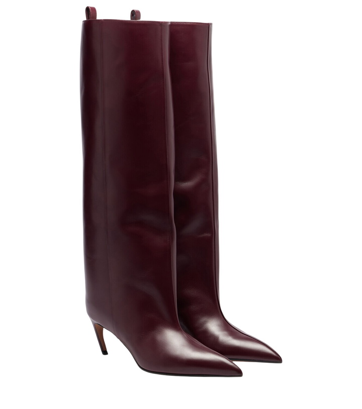 Photo: The Attico Lea 90 leather knee-high boots