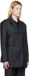 DRAE Gray Single-Breasted Blazer