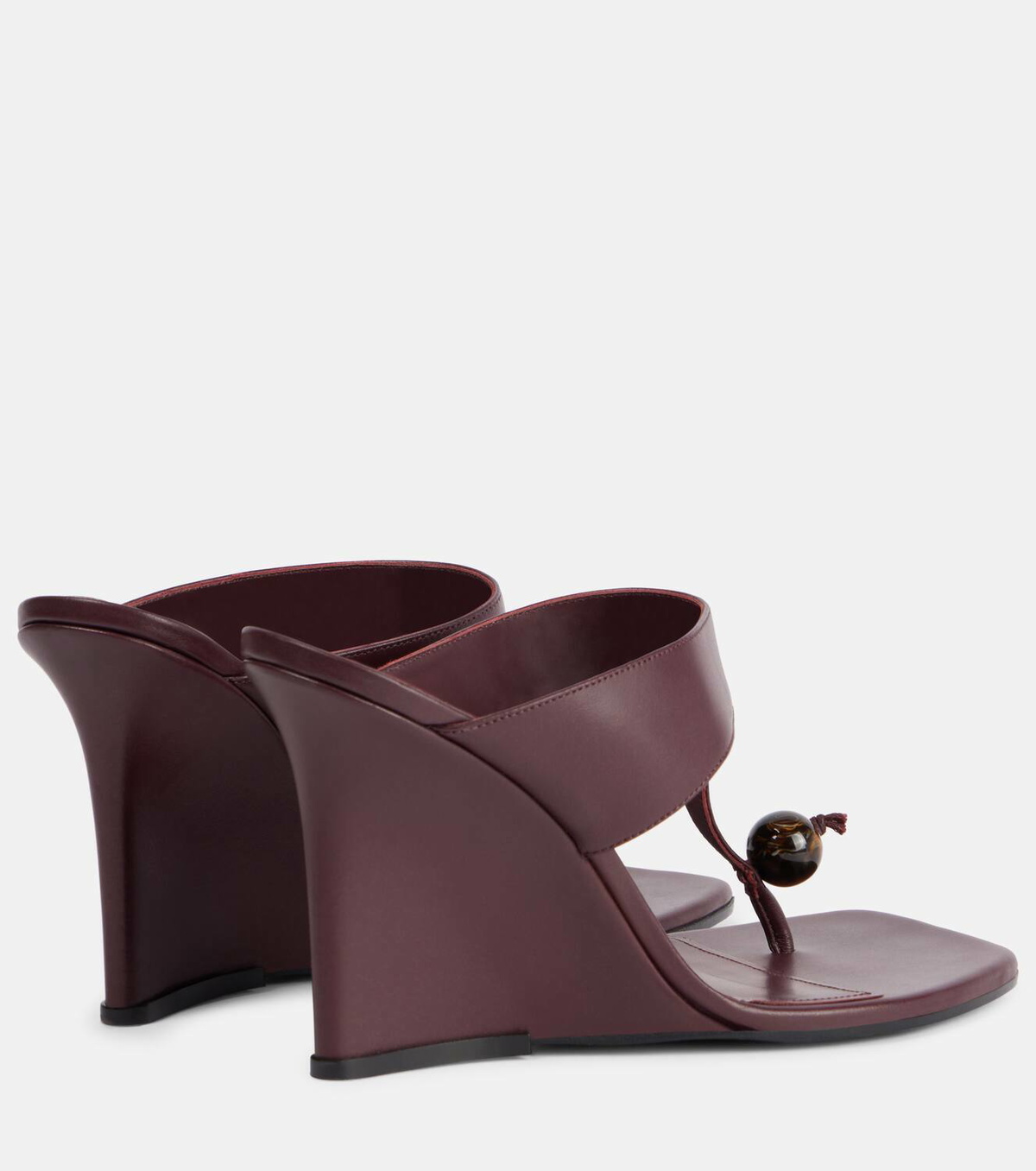 Etro 90 leather wedge sandals
