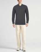 Drumohr Mens Polo shirt in Gunmetal
