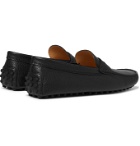 Tod's - Gommino Textured Leather Driving Shoes - Black